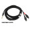 2m/6,6ft 3,5mm cavo HD580/HD600 nero CF Loop 13