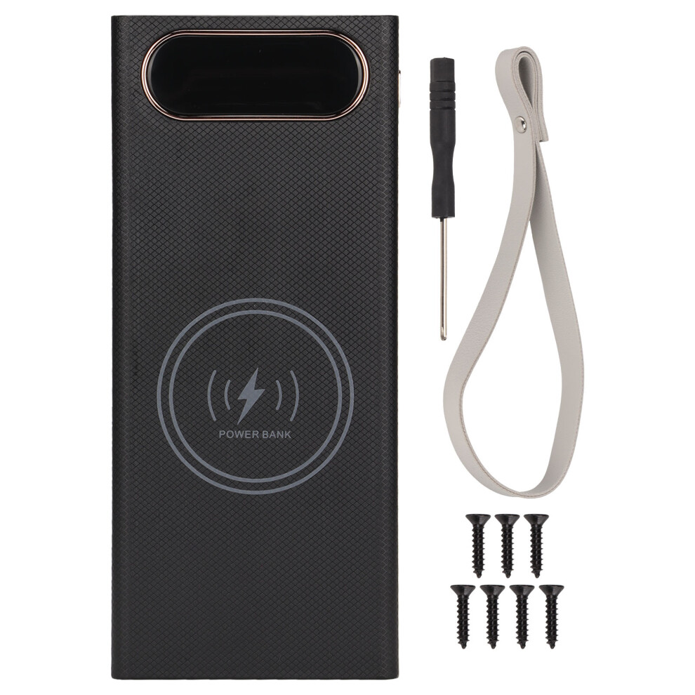 Diy Power Bank With Battery Organizer, Intelligent Charger And Portable Design, 16 Slots For 18650 Batteries, Smart Fast Charging, Multiple 9159805656668