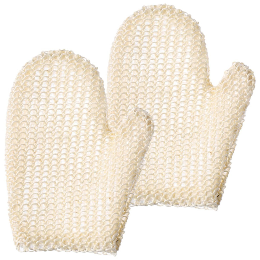 Exfoliating Body Scrub Mitts 2pcs Ergonomic Design for Shower Skin Cleaning Gloves to Remove Dead Skin and Unclog Pores