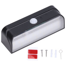 Aluminum Metal Housing Solar Motion Sensor Lights, Outdoor Solar Motion Sensor Lights with Three Modes Monocrystalline Solar Panel Uniform LED Bead