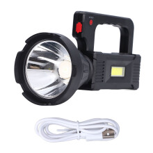Genopladelig LED-spotlight, superlys 10000 lumen lommelygte til udendørsaktiviteter, justerbar campinglampe med flere funktioner og IP65-vandtæthed