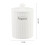 Living And Home Ceramic Wood Wick Soy Wax Scented Candle 6