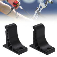 Wall Mount Bow Hanger Support ABS Archery Recurve Traditional Black