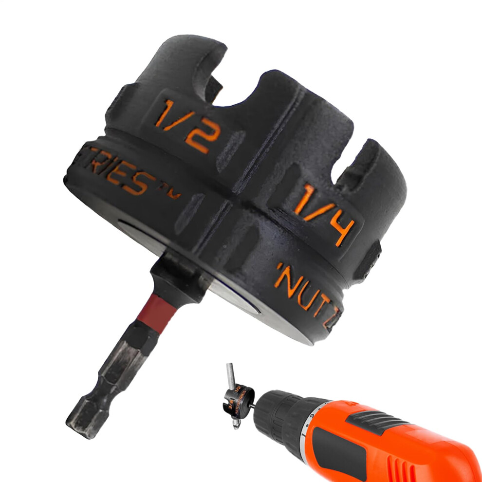 Hex Head Fastener Tool Steel Wing Nut Driver Kit No Slip Attachment For Construction, Auto Timesaving Universal Fit 9187378479933