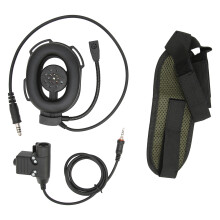 PTT-enhed med klar lydtransmission og fleksibel bommikrofon, egnet til Yaesu Vertex VX6R VX7R