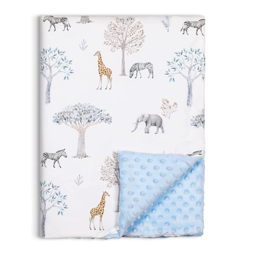 Plush Baby Blanket Raised Dot Design, Newborn Receiving Blanket, Unisex Quilt