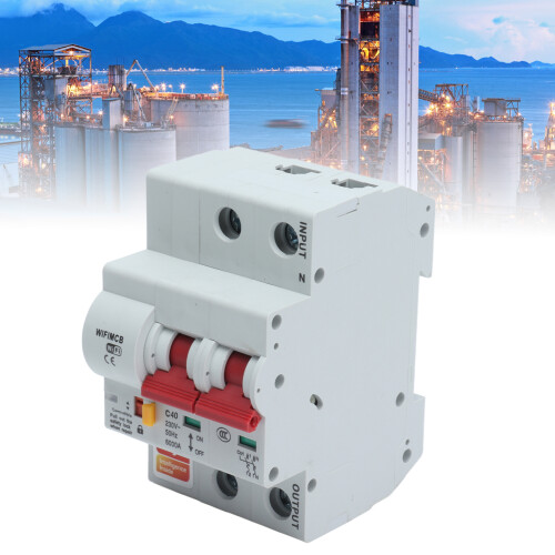2P WiFi Bluetooth Smart Circuit Breaker 40A Overcurrent Protection
