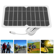 Flexibles 5W 5V Solarmodul DIY-Ladegerät mit Micro-USB für Handys, Polysilicium