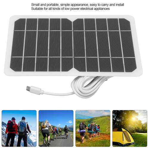 Flexibles 5W 5V Solarmodul DIY-Ladegerät mit Micro-USB für Handys, Polysilicium 2