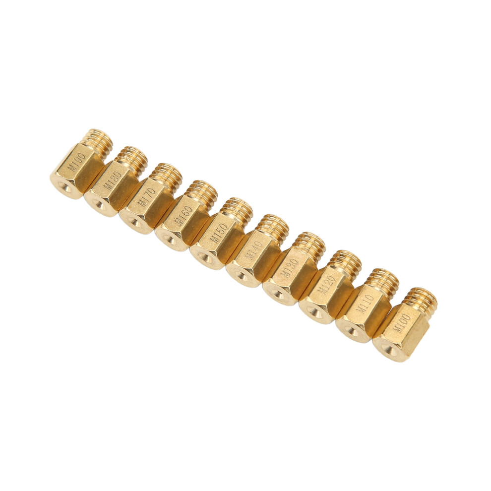 10Pcs Metal Carburetor Main Nozzle 5.2X0.75mm For Vm Tm Tmx 8791376330533