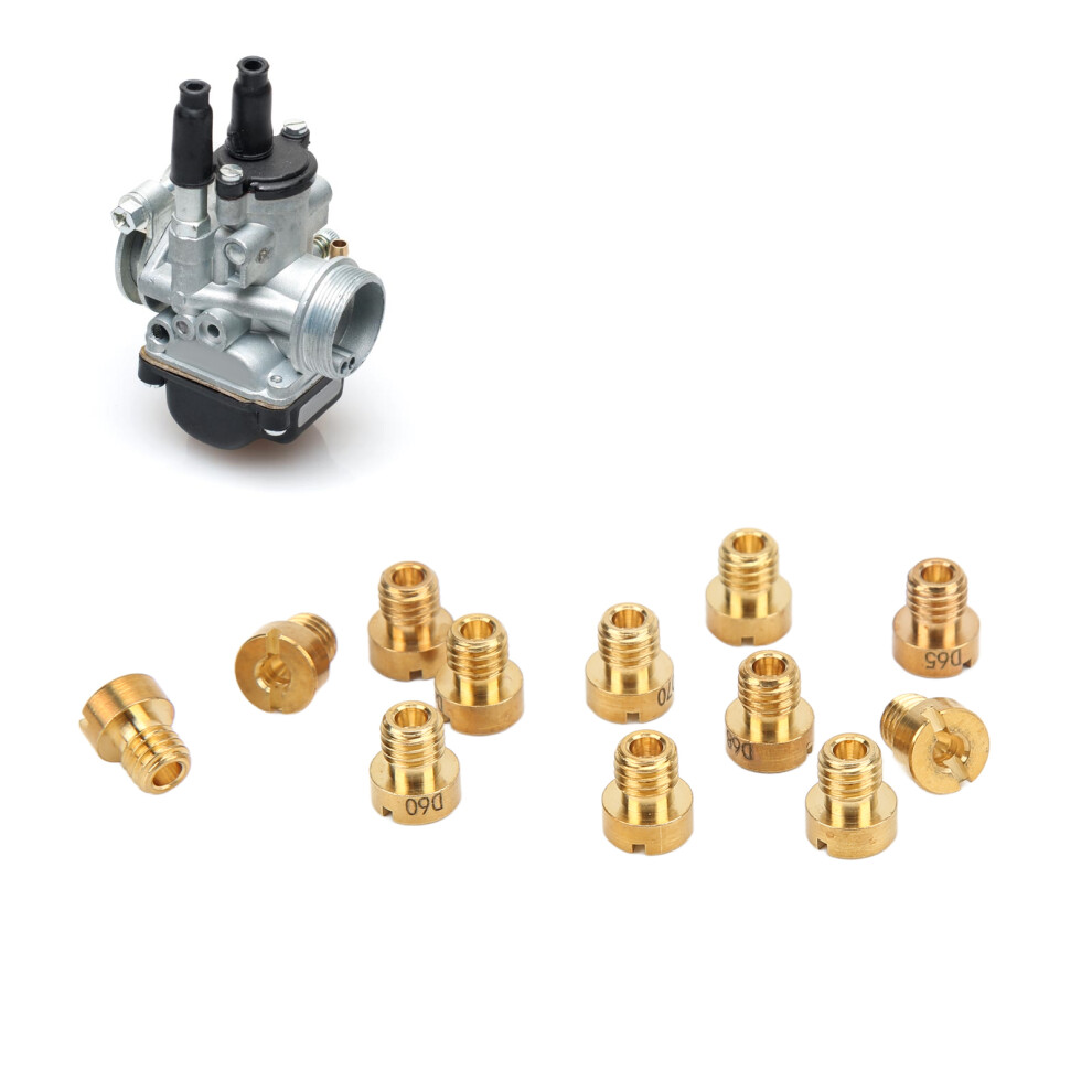 12 Pack Main Jets For Dellorto Phbg Sha Shb Shbc 21.5-27.5Mm Carburetors Gold 4601382319139