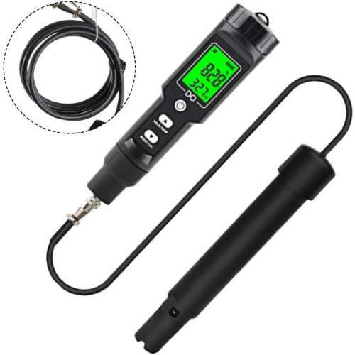 Dissolved Oxygen Meter 0 to 40 mg/L, Accurate User-Friendly, Ideal for Environmental Testing and Water Quality Analysis 1