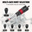 Cordless Riveting Machine Kit 2.4mm/3.2mm/4.0mm/4.8mm/6.4mm Insert Nut Riveting Tools Industrial Electric Rivet Adapter 5