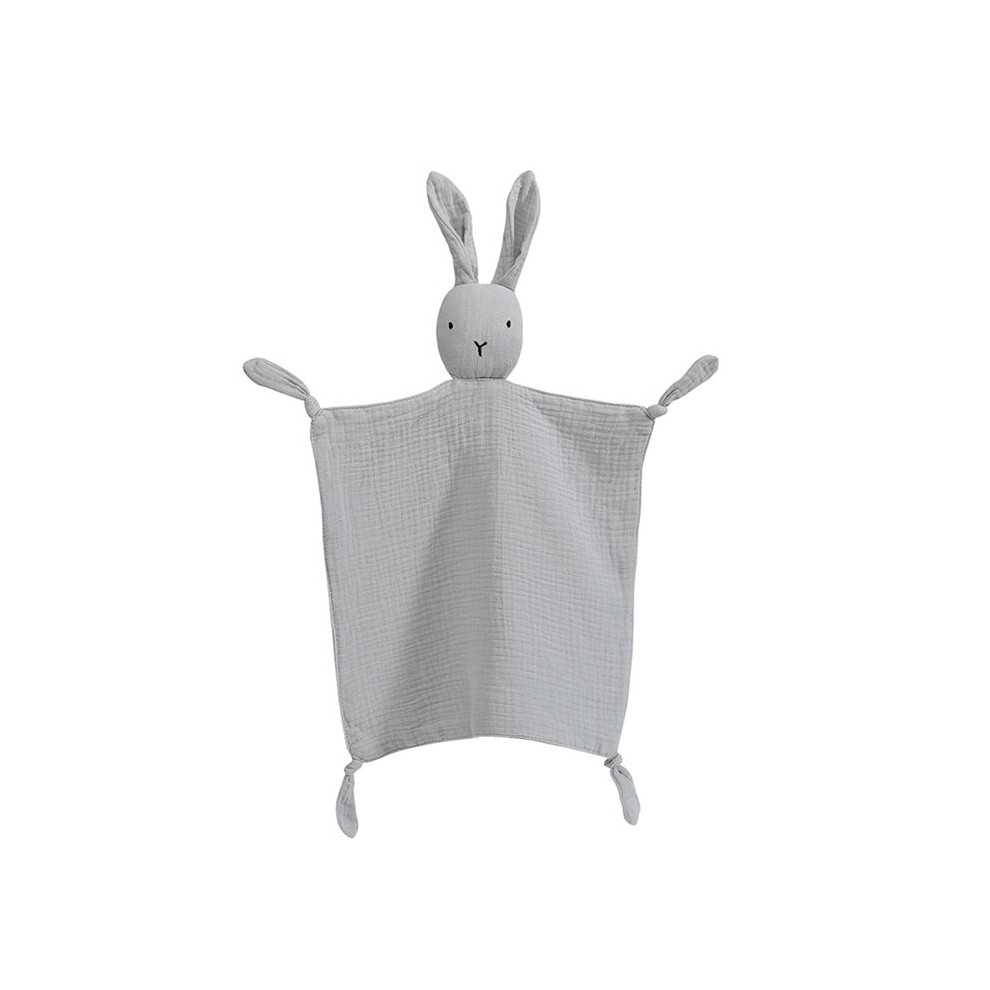 Loveys for Babies Personalized Muslin Lovey Blanket Custom Embroidered Baby Security Blanket Bunny Comforter with Name,G