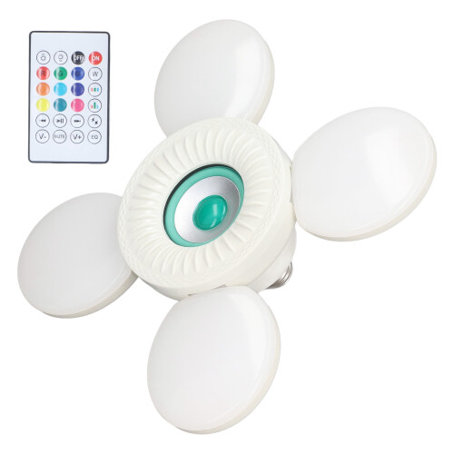 PIR Motion Sensor Light, 24 Key Remote Control For Smart Control, Adjustable Angle For Directional Illumination, Foldable Design For Easy 1