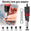 Cordless Riveting Machine Kit 2.4mm/3.2mm/4.0mm/4.8mm/6.4mm Insert Nut Riveting Tools Industrial Electric Rivet Adapter 2