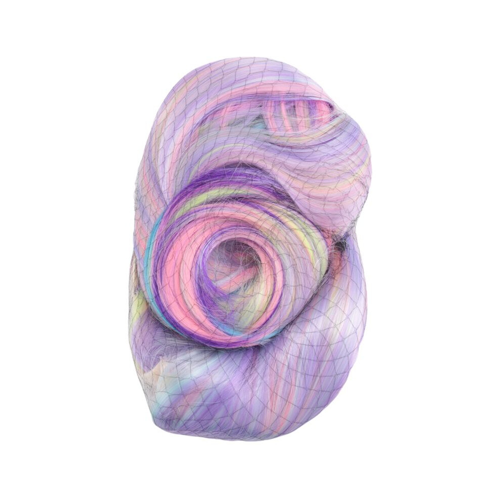 Unisex Colorful Rainbow Wig European & American Cosplay Wig Long Wavy Curly Wigs Cute Girl Daily Party Wig