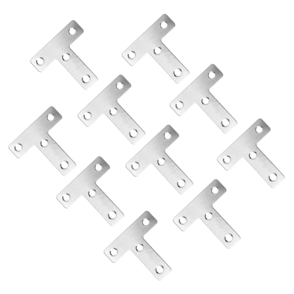 20Pcs Heavy Duty Stainless Steel Corner Brackets T Shaped Metal Fasteners For Furniture And Shelves 9187378482285