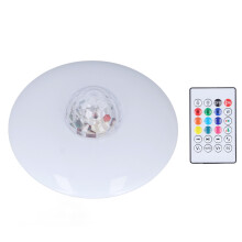 Ampoule LED RGB multicolore pour fêtes, rotation automatique, avec télécommande, effet ondulé dynamique, angle d'éclairage à 360,