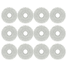 Paquet de 12 Tampons de Nettoyage Lavables pour L10S /L10/ L20 / L30/ X30/ Deebot X2 Omni/ T20 Omni/ T10 Omni/ X1 Omni