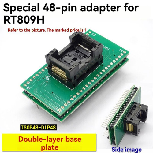 RT809H Tsop 48 Programmer TSOP48 to DIP48 Socket Adapter Module for TNM 5000 Programmer USB Programmer Kit Board 1