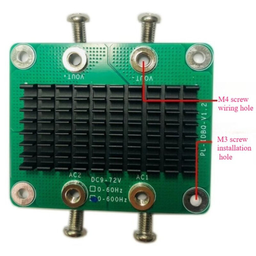 Ideal Diode Rectifier Bridge LT4320+NCEP023N10LL 6-48V ( 9-72V) AC Input Voltage -60/600Hz AC Input Frequency 2