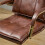 Living And Home Brown PU Upholstered Office Chair 5