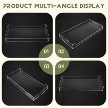 Keyboard Dust Cover Transparent Strong Acrylic Keyboard Cover Easy To Clean Desktop Keyboard 375X150X48 MM