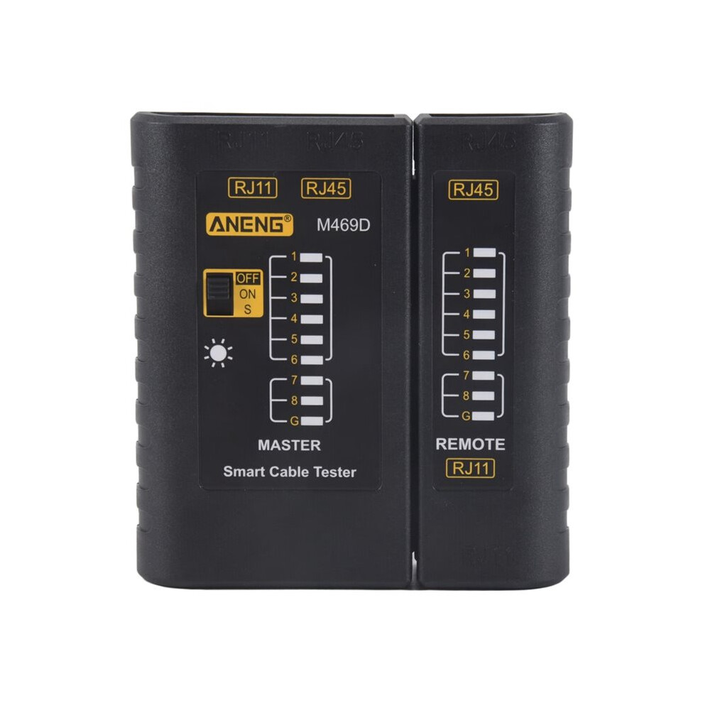 ANENG M469D RJ45 Cable Lan Tester Network Cable Tester RJ11 RJ12 CAT5 UTP LAN Cable Tester Networking Tool Network Repair A