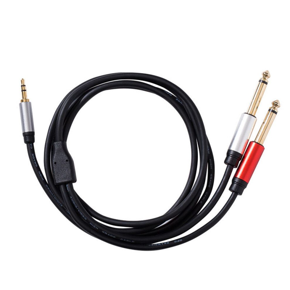 Audio Cable 3.5Mm To Double 6.35Mm Aux Cable Mono 6.5 To 3.5 Male For Mixer Amplifier Speaker 3.5Mm Jack Splitter Cable 6033227191880
