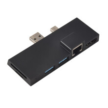 Per Surface Pro 4 5 6 Docking Station Hub con Lettore di Schede TF 4K Compatibile Gigabit Ethernet 2 USB 3.1 Gen 1 Porta B