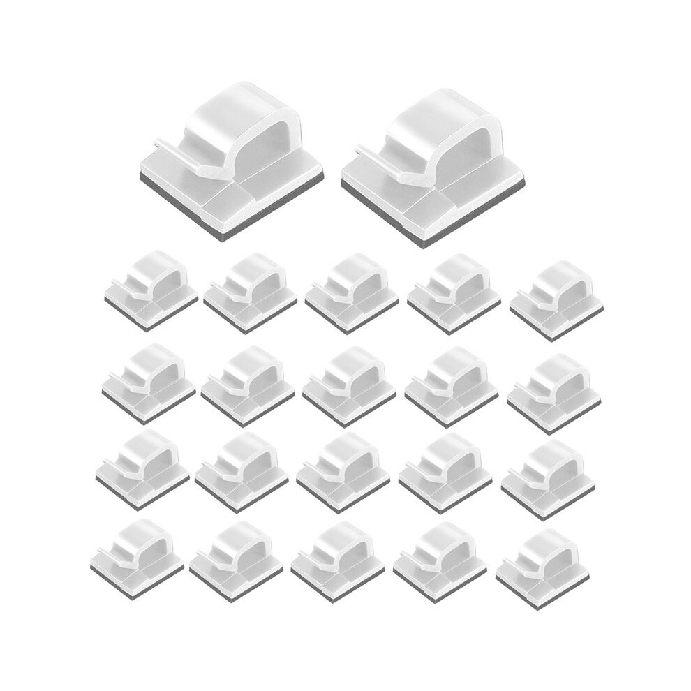 100 Pc Outdoor Light Clips For String Lights Self Adhesive Cable Hooks Wire Clips Hooks Cord Organizer Holder White 6031534213363