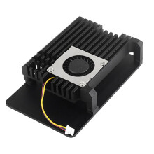 Voor Raspberry Pi 5 Behuizing met Koelventilator Metalen Pantserbehuizing voor Pi 5