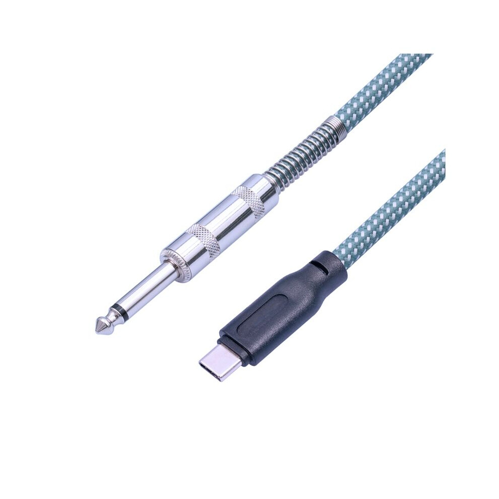 6.35Mm Male To Usb Type-C Male Guitar Audio Cable 1/4Inch To Usb-C Recording Cord Guitar To Usb C Record Cable 3 Meter 4713137908311
