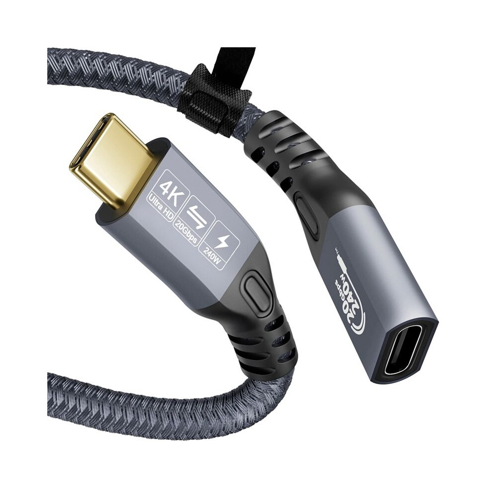 Usb Extension Cable 4K Cable Type-C Male To Female Extension Ultra Hd 20Gbps 240W Data Quick Hd Transmission 0.5M 6033245237164