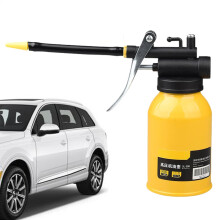 Oil Spray Can 300ml Metal Hand Pump Oiler with Flexible Spout, Pressure LeakProof Lubricator