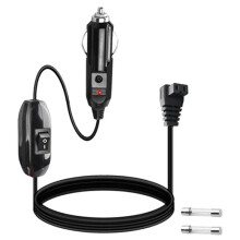 12V Car Refrigerator Power Cable, 2M Fridge Freezer Extension Cable with Cigarette Lighter Adapter for Fridge Heater A