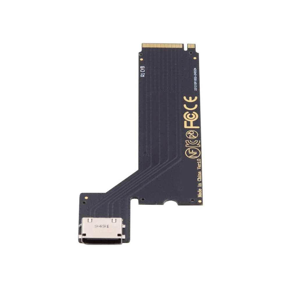 Pci-E4.0 M.2 M-Key To Oculink Sff-8611 Sff-8612 Host Adapter For 2024 Thinkbook 14+ Amd8845 External Card & Ssd 4713282332610