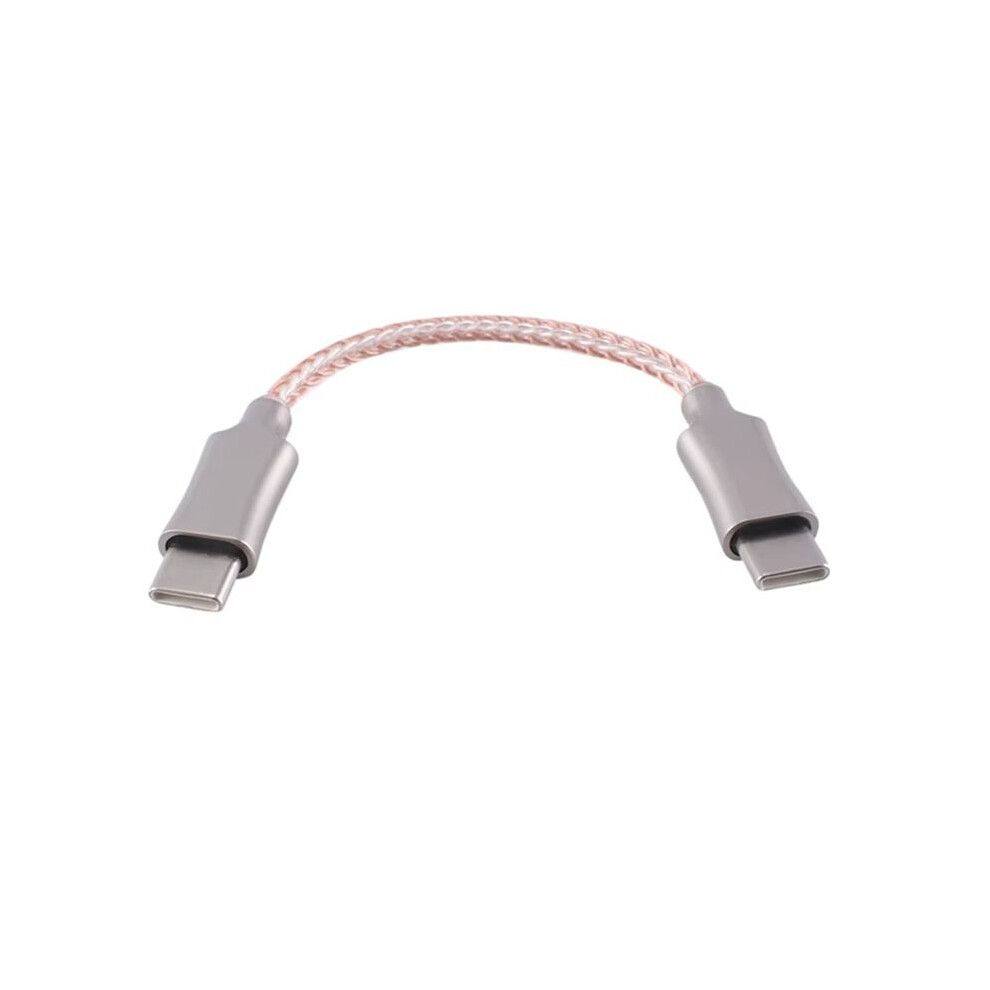 Portable Decoding Amp Cable Type-C To Type-C Otg Cable Usb C Recording Cable For Hifi Headphone Otg Adapter Silver 4713062641376