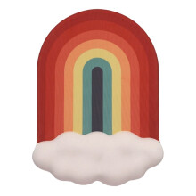 Tapis de Souris Arc-en-Ciel, Repose-Poignet pour Clavier, Mousse à Mémoire de Forme, Tapis de Souris Ergonomique en Silicone, Repose-Poignet pour