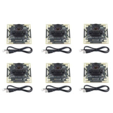 6pcs Camera Module 100 Degree OV9732 3 Meters Cable 1280x720 30fps , for DIY Autodarts.Io , USB Drive Free