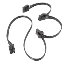 PCIe 6Pin Male to 3 IDE Power Supply Cable for Seasonic X-1050XM2 X-1250XM2 X-Series - X-650 KM3 X-750 KM3 X-850 KM3 PSU