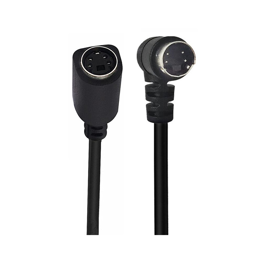 90 Degree Bend Din 4Pin Male To Female S-Video 4-Pin Svhs Camera Dvr, Pvr, Dvd Player Video Connection Cable B 6032125409318