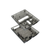 Replacement Shell Case for SNES SFC US Version Retro Gaming Consoles Translucent Case Transparent Black