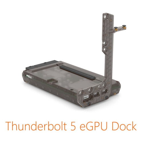 TH5P4 PD 100W Thunderbolt5 GPU Dock External  Card -Compatible 5/4/3 USB4 Expansion ATX Power Supply 1