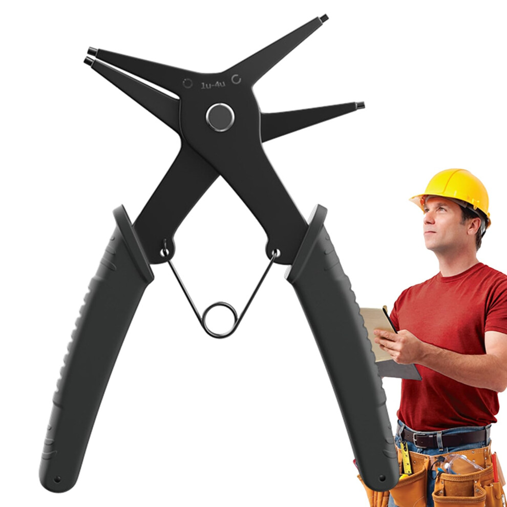 2In1 Snap Ring Pliers With Replacement Head, Ergonomic Grip For Automotive And Home 9347817607086