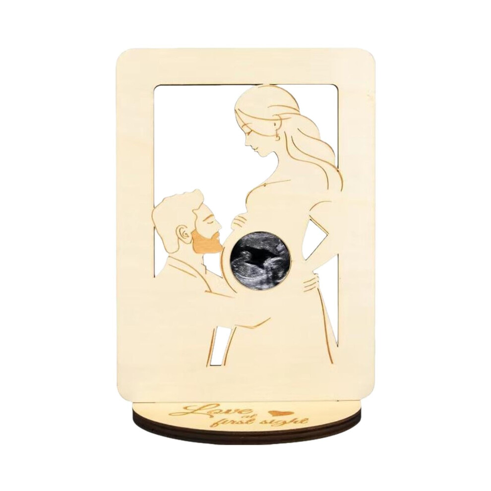 Baby Ultrasound Picture Frame Pregnant Mother Keepsake Countdown Weeks Pregnancy Announcements Gender Reveal Frame