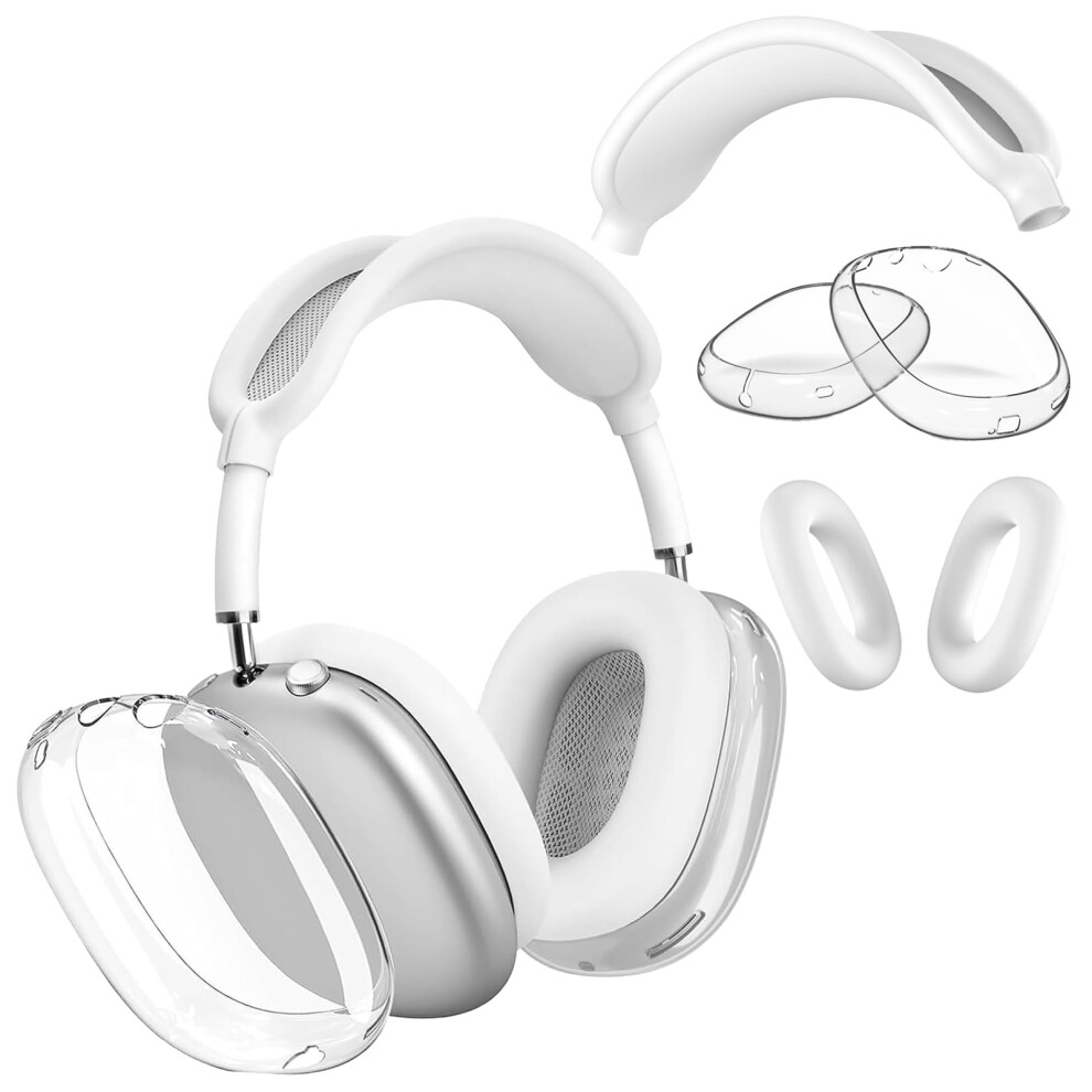 Case Cover For Airpods Max Headphones Clear Soft Tpu Antiscratch Ear Pad Cover Compatible With Airpods Max 9187378484326