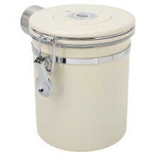 Luftdichter Edelstahl-Kaffeebehälter 1,8L Weiß Lebensmittelaufbewahrung