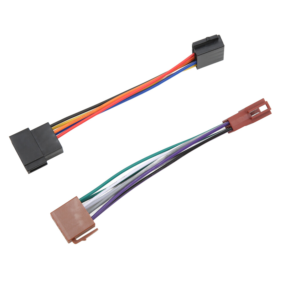 Iso Radio Wire Connector Wiring Harness Adapter Plug Male To Female 16 Pin Iso 9461376337458